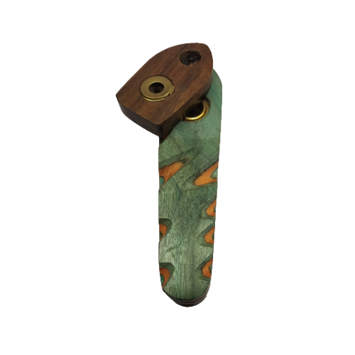 [SB14] Holzpfeife, flach, ca. 9,5cm, schraubbar