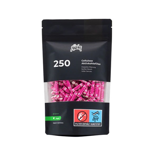 [ZU5P250] Kailar Cellulose+active Filter 250, PINK 5.9mmø