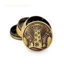 Metal Grinder, 420 UFO GOLD, 50mmø, 4-part, Sieve