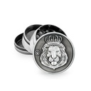 Metall-Grinder, Rasta Lion, 50 mm Ø, 4-teilig mit Sieb