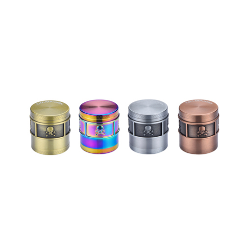 [WN44SLL] Metall-Grinder, 40mmØ, 4-teilig, SKULL