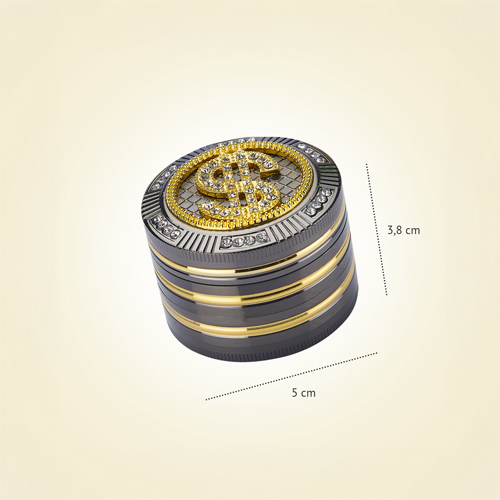 [WN54DOLL] Metal Grinder, 50mmø, 4-piece, Blingbling DOLLAR