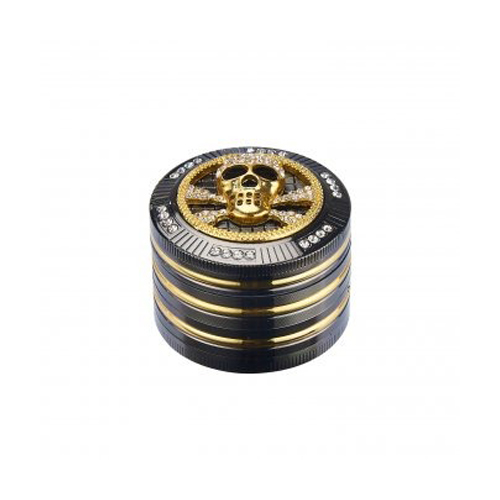 Metal Grinder, 50mmø, 4-piece, Blingbling SKULL