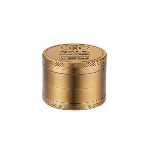 Metall-Grinder, 50mmØ, 4-teilig, Gold