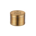 Metall-Grinder, 50mmØ, 4-teilig, Gold