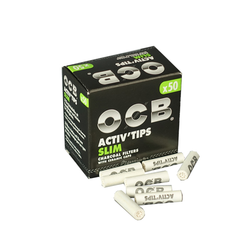 [ZU3S] OCB ACTIV'Tips Slim, 7mmØ, 27mm lang, 1x50er Pack