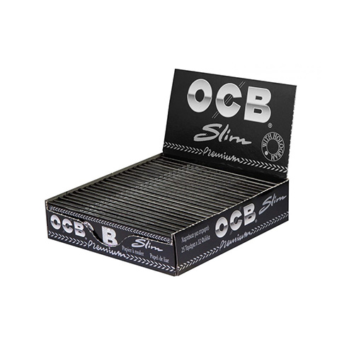 [ZI3P1/2] OCB Premium KS Slim, Black, 32 Sheets, VE25