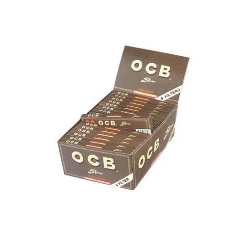 [ZI3VT] OCB Virgin KS Slim+Tips, unbleached, VE32