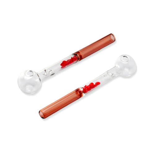 Oil Pipe With Crystals Red, 15cm