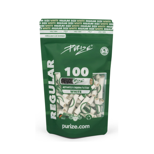 PURIZE Aktivkohlefilter weiß 1x100 9mmØ Regular