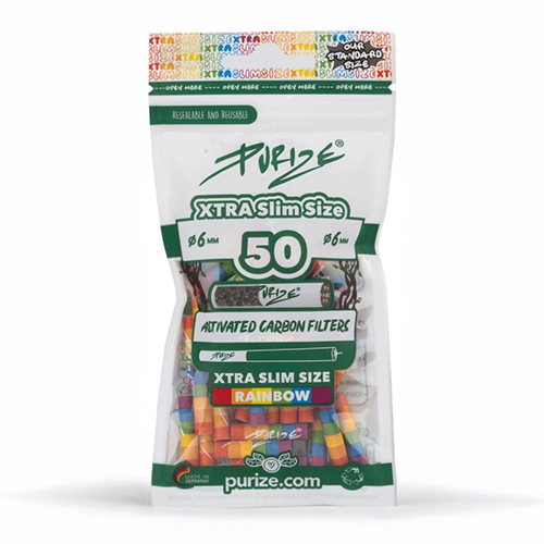 [ZU9SX50RAIN] PURIZE Aktivkohlefilter Rainbow 1x50, 5.9mmØ XTRA