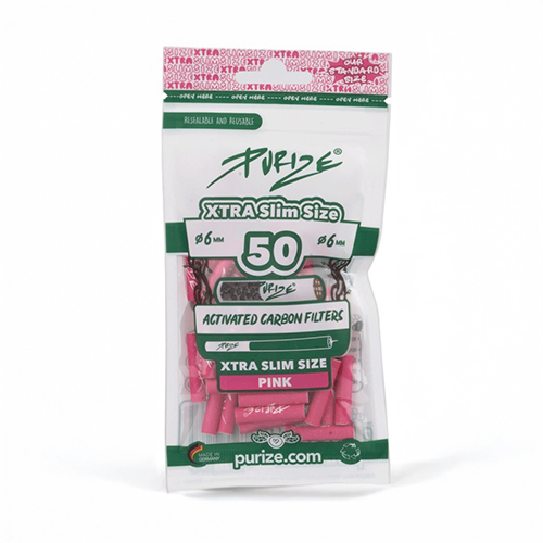 [ZU9SX50P] PURIZE Activated Carbon Filter Pink 1x50, 5.9mmø, XTRA