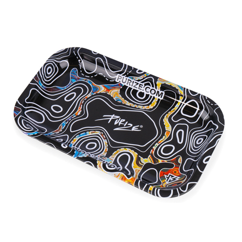 PURIZE TRAY Dark Sketch, Metall, 27 x 16 x 2,5 cm