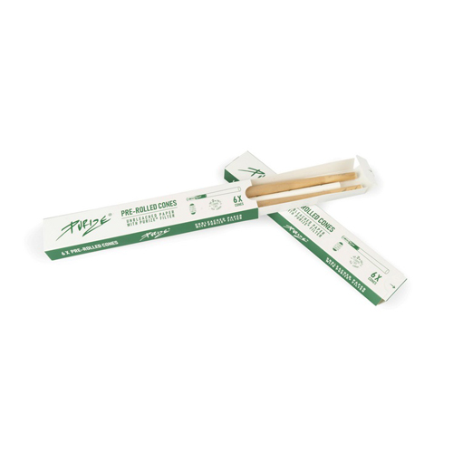 [ZU9PRE] PURIZE® Pre-rolled Cones, 20 X 6 Pieces Unbleached