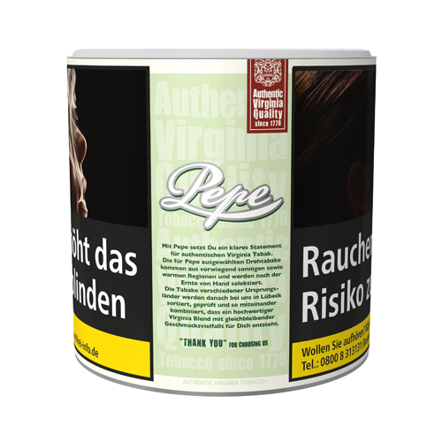 [SB78] Pepe Virginia Tobacco Bright Grün 80g. DOSE