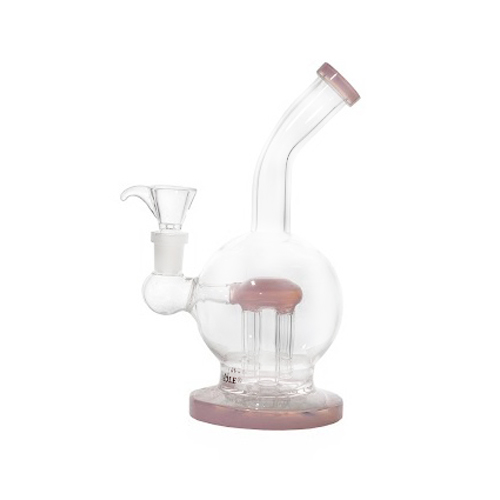 Pinke Kugel-Bong mit Perkolator, 20cm