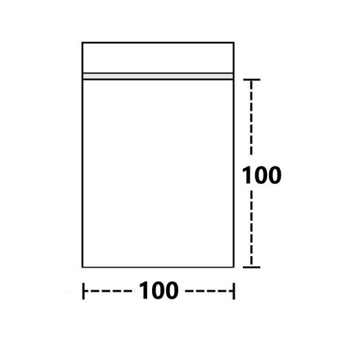 Poly Bag 10 X 10 Cm, Bag Of 100