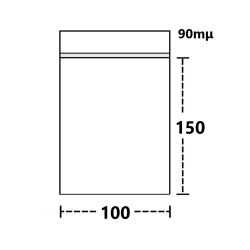 [TT390] Poly Bag 10 X 15 Cm, THICK 90my, Bag Of 100