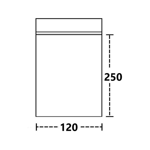 Poly Bags 12 X 25 Cm, 50 Μ, 100 Bags