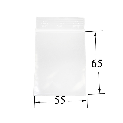 [TT55] Polybeutel 5.5 mal 6,5 cm VE100