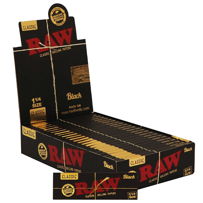 [ZI51AB] RAW Papers 1/4, VE24, 50 Leaves, Black