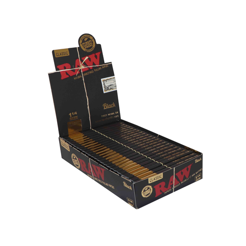 [ZI51AB] RAW Papers 1/4, VE24, 50 Leaves, Black