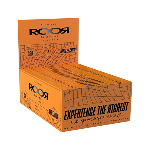 [ZIROOR1T] ROOR Unbleached King Size Slim + Tips, VE32