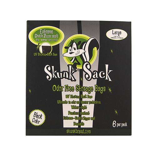 [SKUNKL] SKUNK Sack Schwarz Large 6er, 190 x 178 mm