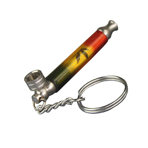 Schlüsselpfeife-rasta-7cm