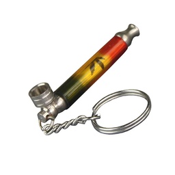 [L25] Schlüsselpfeife-rasta-7cm