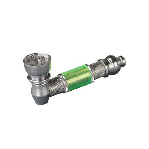 [1102] Schraubpfeife Metall + Plastik, 7 cm lang