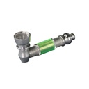 Screw-on pipe, metal + plastic, 7 cm long