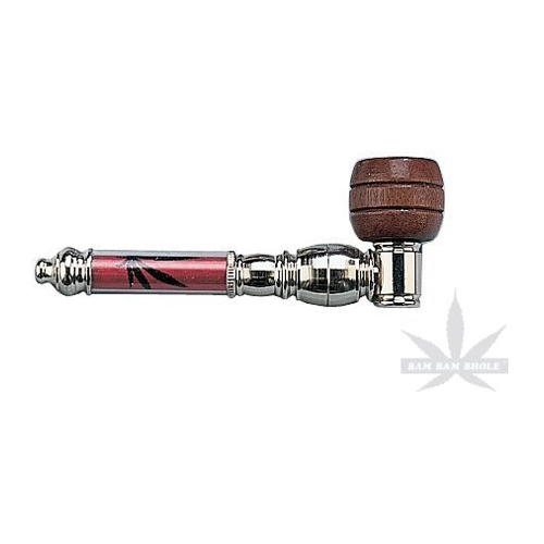 [1135] Screw pipe, metal, plastic + wood, 12 cm