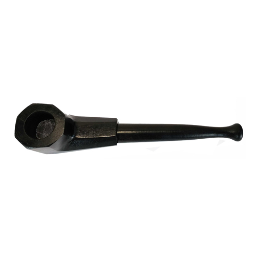 [WP23] Screw pipe, dark wood, 14 cm long