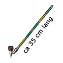 Schraubpfeife, extra lange 35cm, Metall/Kunststoff