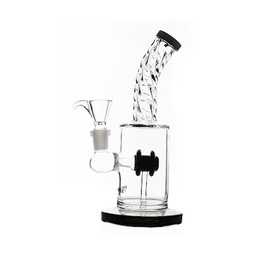 [SSC10149BK] Black Hookah With Horizontal Drum, 20 cm