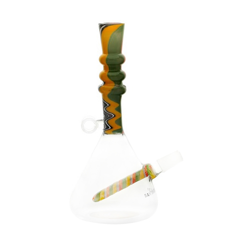 [SSC10166SBL] Black Artwork Hookah Bong, 20 cm