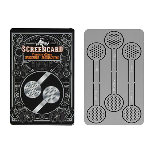 Screencard Hanging Screens 15mmø, 6 Screens Metal Card