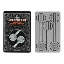 [SCHS18] Screencard Hängesiebe 18mmØ, 5 Siebe Metallkarte