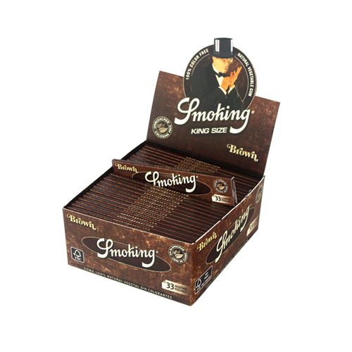 [ZI1BR] Smoking King Size Brown-ve50, Unbleached