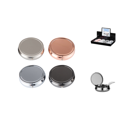 [ASH760] Taschen-Ascher, 40mm Ø, 1 Stück, 4 versch. Farben