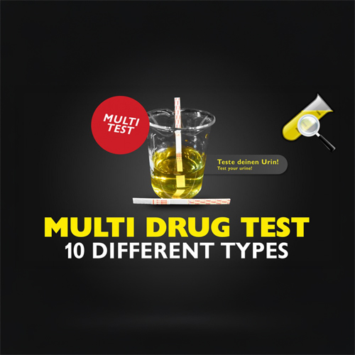 Urine Test Strips, Multi-drug Tests, 10-fold