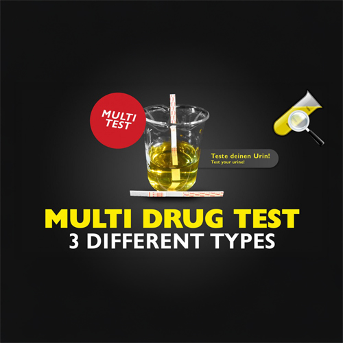 [CLU004-MD3] Urin-Teststreifen Multi Drogentests 3fach