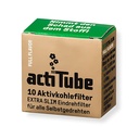 Actitube Aktivkohlefilter Extra Slim, 6 mm Ø, VE 10