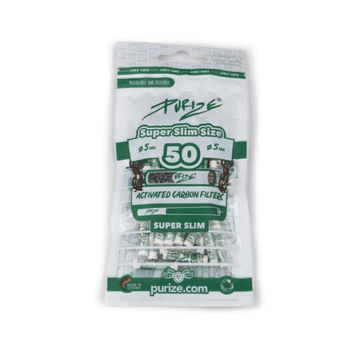 [ZU9SS50] PURIZE Aktivkohlefilter 1x50 Super Slim 5.0mmØ