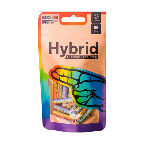 [ZU5HY50R] Hybrid Supreme Filters, 6.4 mm Diameter, 55 Pieces, RAINBOW