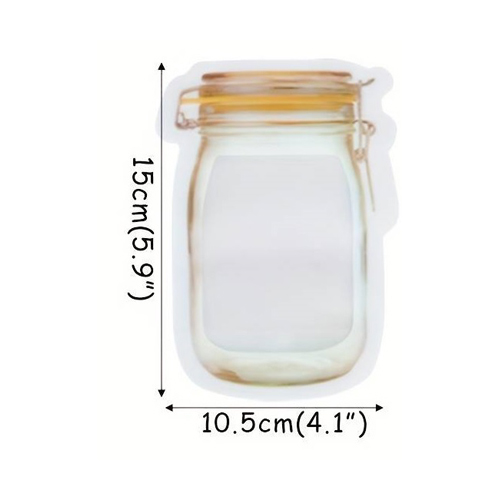 Mylar Bag, Jar Shape, 100 ml, VE 25