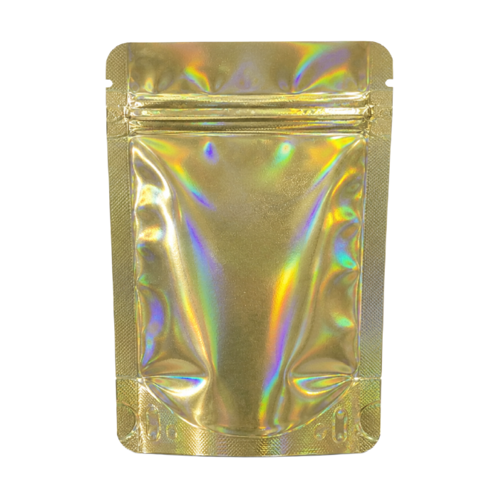 [MB14085GLHOL] Mylarbeutel 140 x 85 mm, VE50, Gold HOLOGRAPHIC