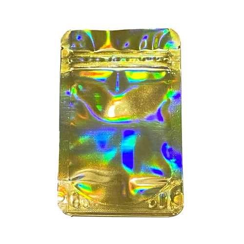 Mylarbeutel 140 x 85 mm, VE50, Gold HOLOGRAPHIC