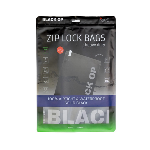 [NOBLACKXL] Noaks Bag XL, Schwarz opak, 5 Bags